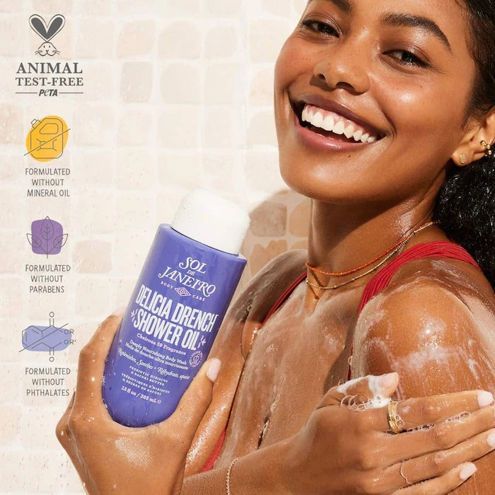 Sol de Janeiro Delícia Drench™ Moisturizing Shower Oil for Dry Skin Mini Size